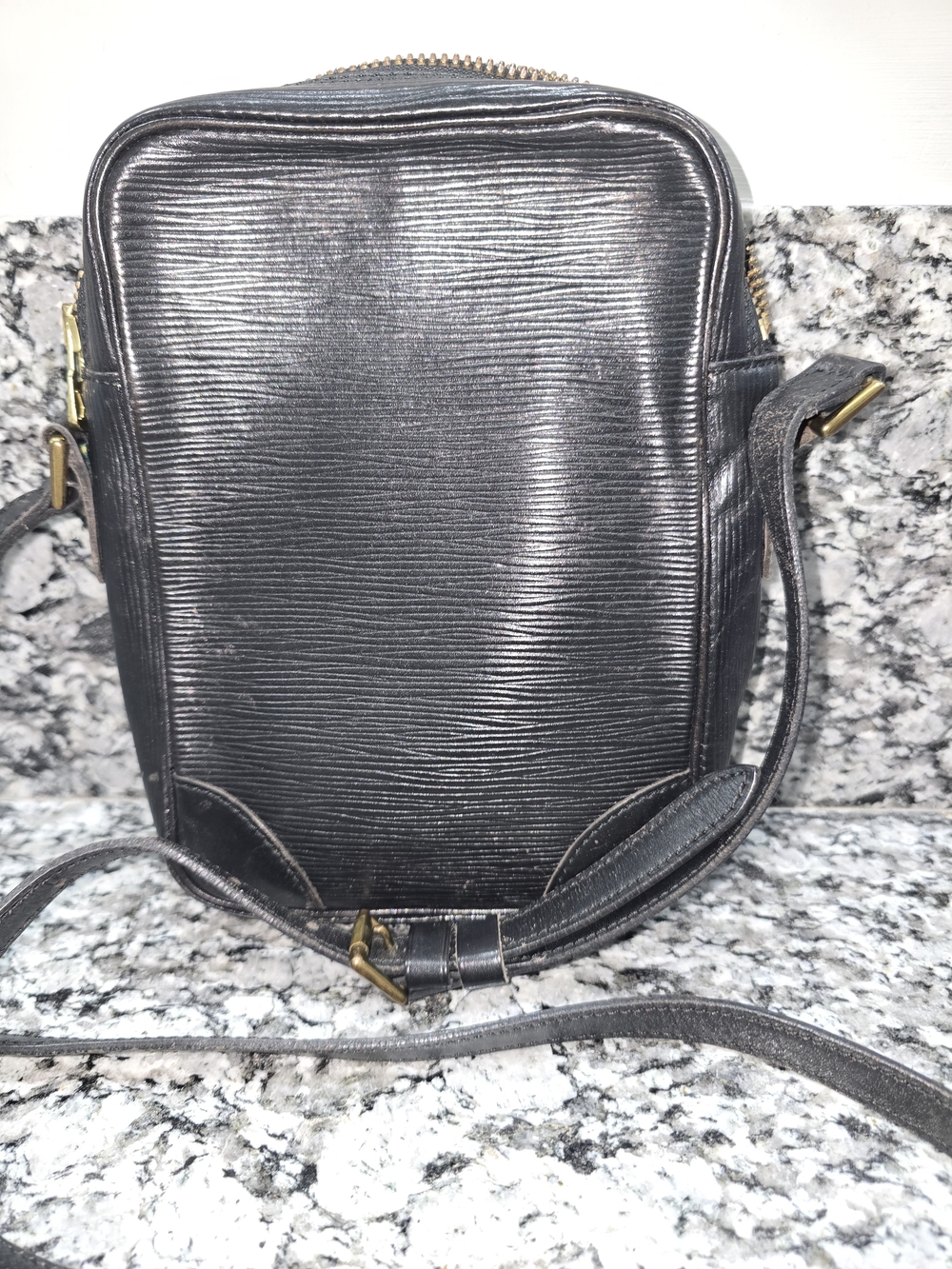 Vintage Louis Vuitton Black Epi Leather Danube Crossbody Bag - Picture 2 of 13